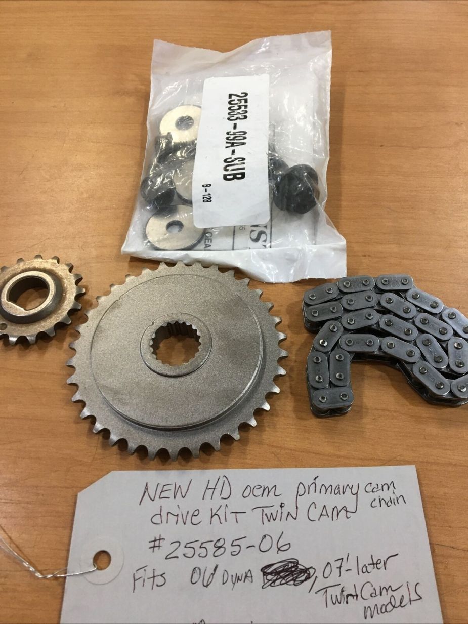 Harley Davidson OEM primary cam chain drive kit, Harley Davidson OEM Primary Cam Chain Drive Kit #25585-06 &#8211; Genuine Parts for Smooth Performance, Knobtown Cycle