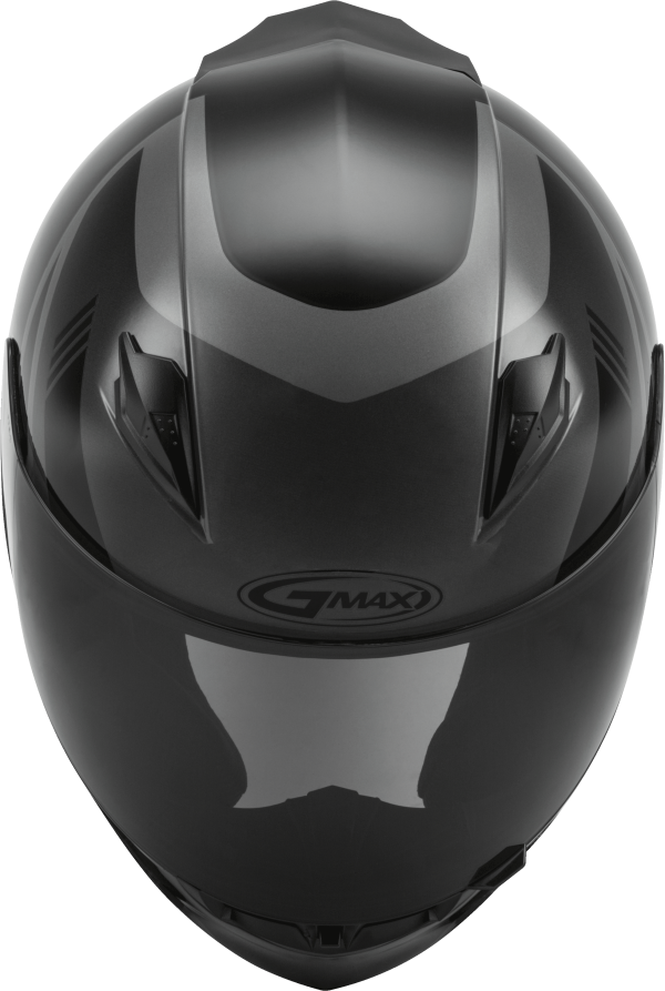 Helmet, GMAX FF-49 Full Face Deflect Helmet Black/Grey Md | DOT Approved, COOLMAX® Interior, UV400 Protection | Lightweight Poly Alloy Shell | Intercom Compatible | Motorcycle Helmet, Knobtown Cycle