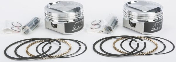 V Twin Piston Kit, WISECO V Twin Piston Kit 1200 Sportster 10.5:1 Comp for Harley Davidson XL1200 Models | High-Strength Aluminum Pistons | CNC Finish | Fits Various Years | Piston Kits, Knobtown Cycle
