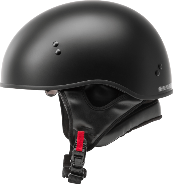 Hh 65 Half Helmet Naked Matte Black Md, GMAX HH-65 Half Helmet Naked Matte Black Md | DOT Approved Helmet with COOLMAX® Interior and Dual-Density EPS Technology | Intercom Compatible | Motorcycle Half Helmets, Knobtown Cycle