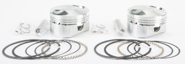 V Twin Piston Kit, Wiseco V Twin Piston Kit 1200 Evo Sportster 10.5:1 Comp for Harley-Davidson XLH1200 &#8211; High Strength, Low Weight, Improved Heat Transfer &#8211; Fits 1986-2003 Models &#8211; Piston Kits, Knobtown Cycle
