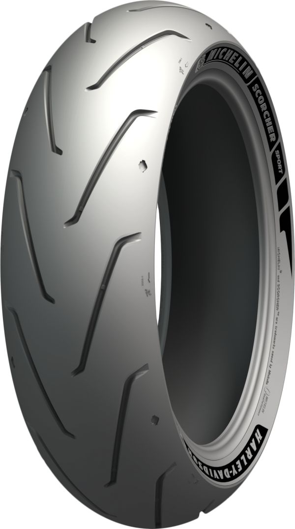 Scorcher Sport Rear Tire, MICHELIN Scorcher Sport Rear Tire 180/55 Zr 17 (73w) Tl &#8211; Harley-Davidson Co-Branded Motorcycle Tire for Maximum Handling Performance and Long-Lasting Grip, Knobtown Cycle