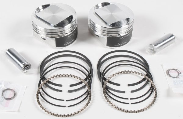 V Twin Piston Kit, WISECO V Twin Piston Kit 1200 Sportster 10.5:1 Comp for Harley Davidson XL1200 Models | High-Strength Aluminum Pistons | CNC Finish | Fits Various Years | Piston Kits, Knobtown Cycle