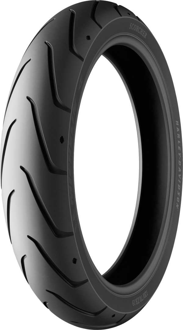 Scorcher Sport Front Tire, MICHELIN Scorcher Sport Front Tire 120/70 Zr 17 (58w) Tl &#8211; Harley-Davidson Co-Branded Motorcycle Tire with Dual Compound Technology for Maximum Handling Performance, Knobtown Cycle