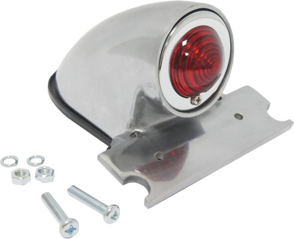 Sparto, Sparto Taillight Polished | Classic HARDDRIVE Custom Tail Light | 191361166747 | Taillights, Knobtown Cycle