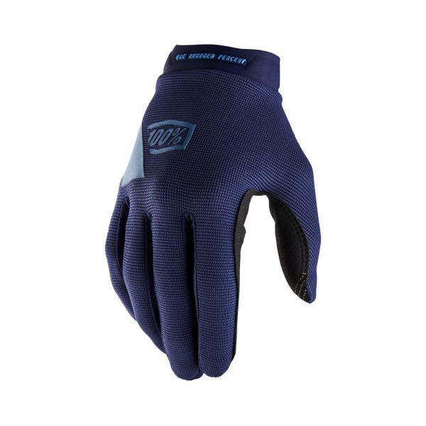 Ridecamp, Ridecamp Gloves Navy/Slate Blue Md &#8211; Durable Knit Top Hand, Single-Layer Clarino Palm, Silicone Printed Palm and Fingers, Integrated Tech-Thread &#8211; Gloves, Knobtown Cycle