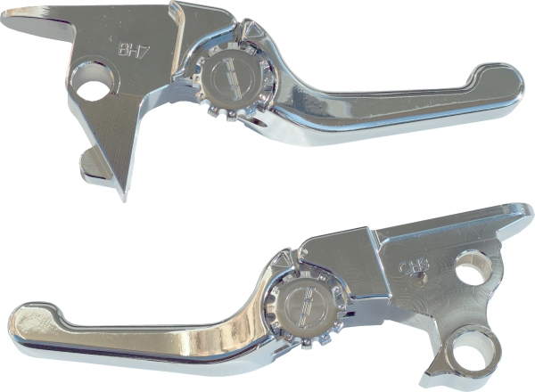 Anthem, Anthem Shorty Lever Set Chrome 15 21 St / Cable Clutch for Harley Davidson Softail Slim, Fat Boy, Heritage Classic, Breakout, Deluxe, Street Bob, Fat Bob, Low Rider S &#8211; PSR 285.95 &#8211; Adjustable Levers &#8211; CNC Machined &#8211; Chrome/Black &#8211; Patent Pending Design &#8211; Fits 2015-2022 Models, Knobtown Cycle