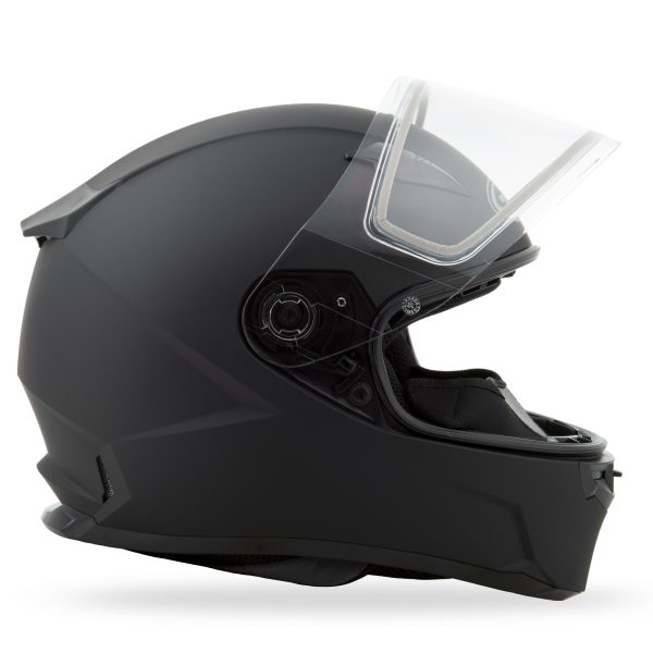 Helmet, GMAX FF-49S Full Face Snow Helmet Matte Black XS | DOT Approved, COOLMAX Interior, UV400 Shield | Intercom Compatible | Electric Shield Option | Helmet &#8211; Full Face, Knobtown Cycle
