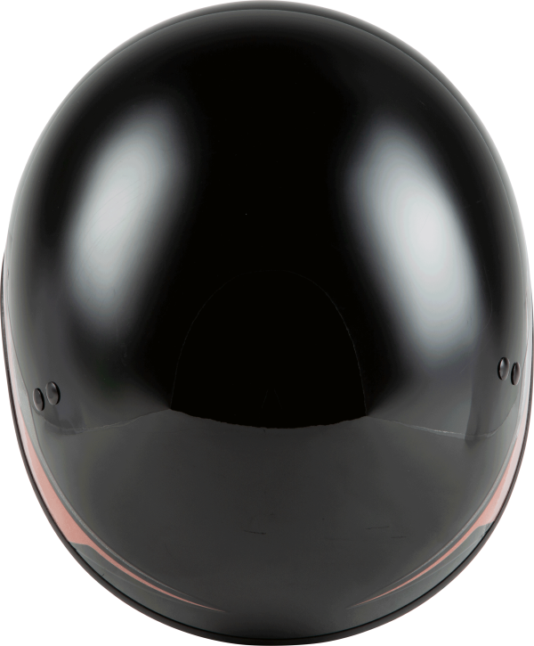 Hh 65 Half Helmet, GMAX HH-65 Half Helmet Source Naked Black/Copper XL | DOT Approved, COOLMAX® Interior, Dual-Density EPS Technology | Intercom Compatible | Motorcycle Helmet, Knobtown Cycle