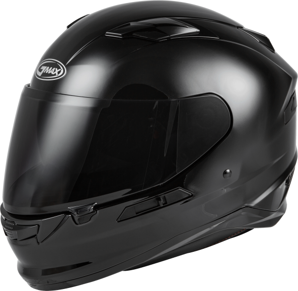 Helmet, GMAX FF-98 Full Face Helmet Black XL | ECE/DOT Approved, LED Rear Light, Quick Release Shield | Lightweight Poly Alloy Shell | SpaSoft Interior | UV400 Shield | Breath Deflector | Intercom Compatible | Motorcycle Helmet, Knobtown Cycle