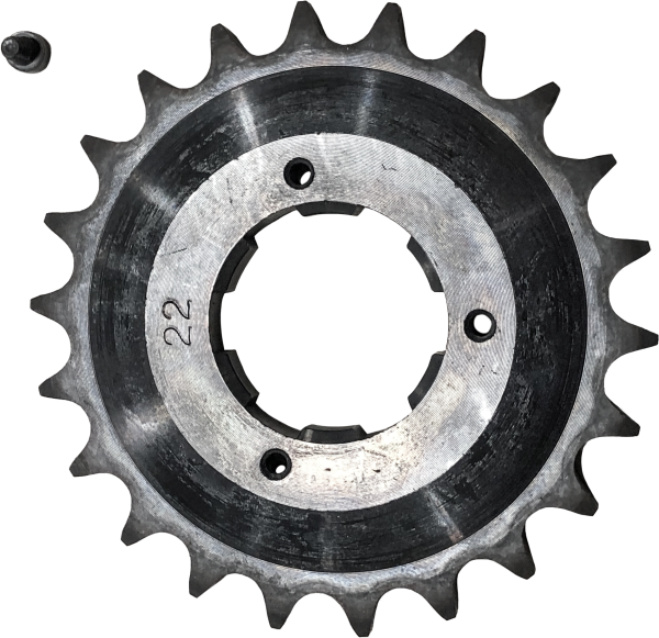 Transmission Sprocket, Transmission Sprocket 22t Big Twin 5 Speed 80 85 by HARDDRIVE | Precision Machined with Hardened Teeth for More Mileage | Easy Solution for Wider Tires | 1/2&#8243; Off-set | OE Replacement | 191361169434, Knobtown Cycle