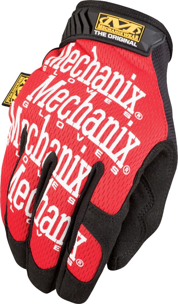 Gloves, MECHANIX Glove Red L 781513100905 &#8211; Heat-Resistant Clarino Palm &#8211; Anatomical Design &#8211; Improved Grip &#8211; PVC Coated Palm &#8211; High Dexterity &#8211; 0.5mm Thickness &#8211; Protective Gloves, Knobtown Cycle