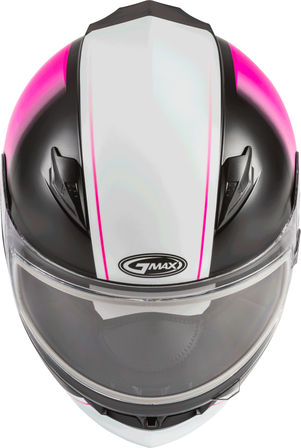 Ff 49s, GMAX FF-49S Full Face Hail Snow Matte Black/Pink/White Md Helmet &#8211; DOT Approved with COOLMAX Interior and UV400 Protection Shield &#8211; Intercom Compatible &#8211; Electric Shield Option &#8211; 191361109126, Knobtown Cycle