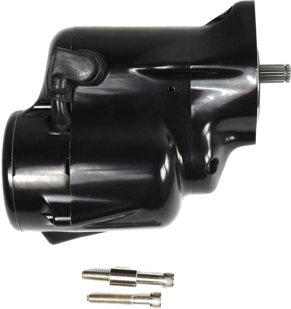 Starter, SPYKE Starter 1.4kw Black `94 06 Big Twin (Ex. `06 Dyna) for Harley Davidson FLHR Road King, FLHT Electra Glide, FLST Softail, FXD Dyna Super Glide, FXST Softail, and more &#8211; Superior Cranking Torque &#8211; Made in USA, Knobtown Cycle