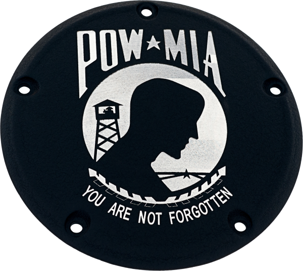 7 M8 Flt, Custom Engraved 7 M8 Flt/Flh Derby Cover Pow Mia Black | CNC Machined | 6061 Billet Aluminum | Made in USA | Fits Harley Davidson FLH Models | 175.38, Knobtown Cycle