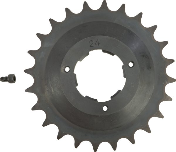 Transmission Sprocket, Transmission Sprocket 24t Big Twin 5 Speed 80 85 by HARDDRIVE | Precision Machined with Hardened Teeth for More Mileage | OE Replacement | Offset Sprockets Available | 191361169458, Knobtown Cycle