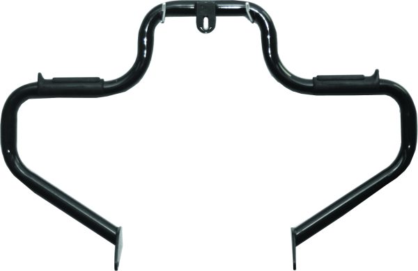 Engine Guards, LINDBY Engine Guard HD Multibar Bar Dyna w/Mid Cont 91 Up Blk &#8211; Fits Harley Davidson FXD Dyna Super Glide, Street Bob, Low Rider, Fat Bob, Super Glide Custom, and more &#8211; Triple chrome plated, 1 1/4&#8243; diameter with rubber footrests, easy installation &#8211; Engine Guards, Knobtown Cycle