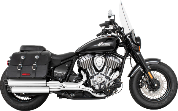 Racing Slip On Exhaust, Racing Slip On 3.25&#8243; Indian Chief Pitch Black Mufflers | Fits 2021-2023 Models | Chrome/Black Tips | Removable Baffles | Easy Installation | Deep Rich Tone | Pair &#8211; Slip On Exhaust, Knobtown Cycle