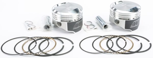 V Twin Piston Kit, WISECO V Twin Piston Kit 1340 Evo Big Twin 10:1 Comp for Harley Davidson FLH Electra Glide, FLST Softail, FXR Super Glide, FXSTC Softail Custom, and More &#8211; High Strength Aluminum Pistons &#8211; CNC Finish &#8211; Forged Pistons &#8211; Piston Kits, Knobtown Cycle