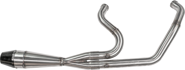 2 into 1 Exhaust, SAWICKI 2in1 M8 Softail Shorty Pipe Brushed Stainless Steel | Performance Exhaust for Harley Davidson Softail | Made in USA | Limited Lifetime Warranty | Fits 2018-2021 Models | 2 into 1 Exhaust, Knobtown Cycle