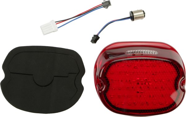 Low Profile, Low Profile LED Taillight Red by HARDDRIVE 191361164675 for Motorcycle Taillights &#8211; Bright, Durable, Easy to Install &#8211; Enhance Visibility and Safety, Knobtown Cycle