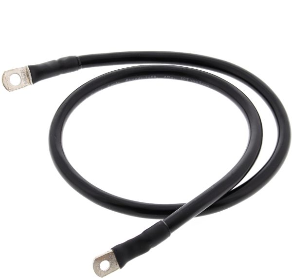 Battery Cables, Battery Cable Black 33&#8243; ALL BALLS 51.69 43.3 Heavy Duty Battery Cables, Knobtown Cycle
