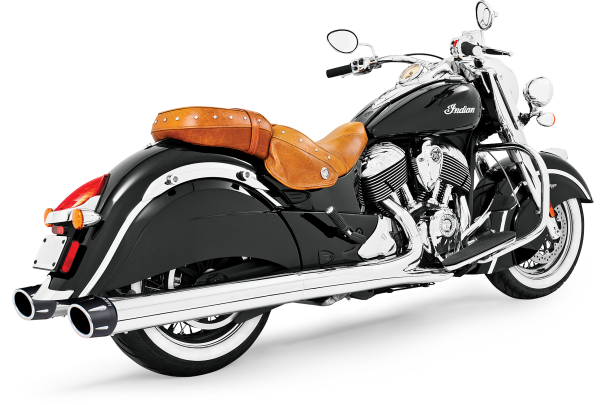 Combat Slip Ons, Combat Slip Ons 4.5&#8243; Chrome W/Black Tip Indian | Freedom Performance | Fits 2014-2018 Indian Chieftain &#038; Roadmaster | Increased Power &#038; Crisp Throttle Response | Made in USA | Not Legal in CA | $849.99, Knobtown Cycle