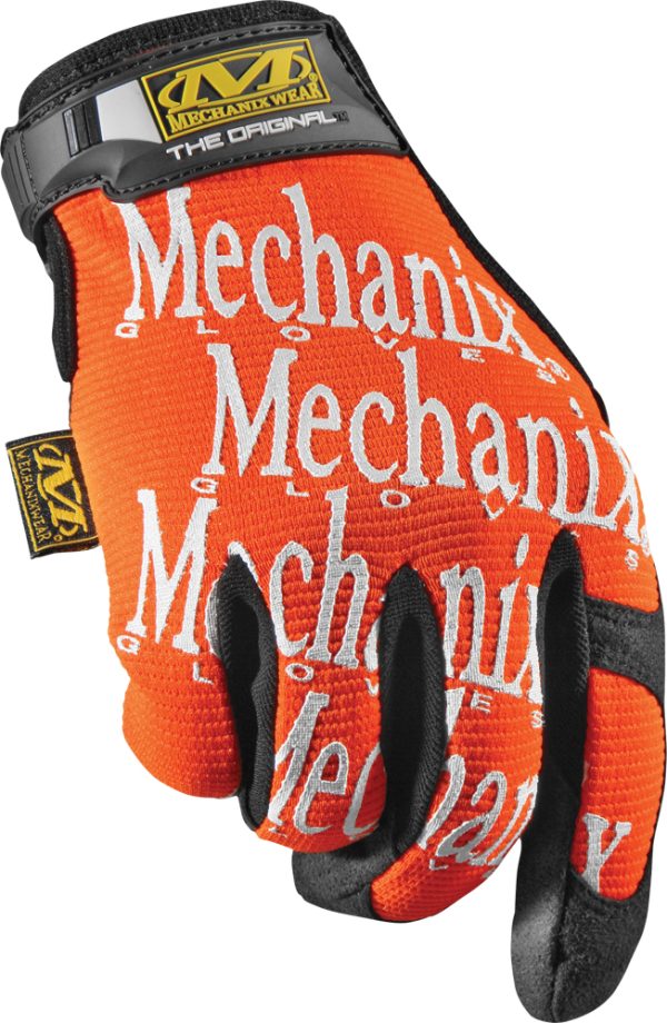 Gloves, MECHANIX Glove Orange L 781513600443 | Heat-Resistant Clarino Palm | Anatomical Design | Improved Grip and Finger Sensitivity | PVC Coated Palm | Gloves, Knobtown Cycle