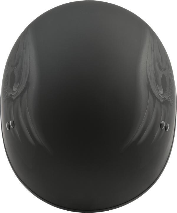 Hh 65 Half Helmet Ritual Naked Matte Black Lg, GMAX HH-65 Half Helmet Ritual Naked Matte Black LG | DOT Approved, COOLMAX Interior, Dual-Density EPS Technology | Intercom Compatible | 191361070501, Knobtown Cycle
