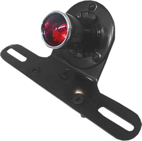 Retro Style Taillight, Retro Style Taillight Black 1.2&#8243; O.D. Red Lens for Harley-Davidson Motorcycles &#8211; High-Quality Taillight with Vintage Design &#8211; Fits 191361113611 &#8211; HARDDRIVE &#8211; Ideal for Custom Builds and Restorations, Knobtown Cycle