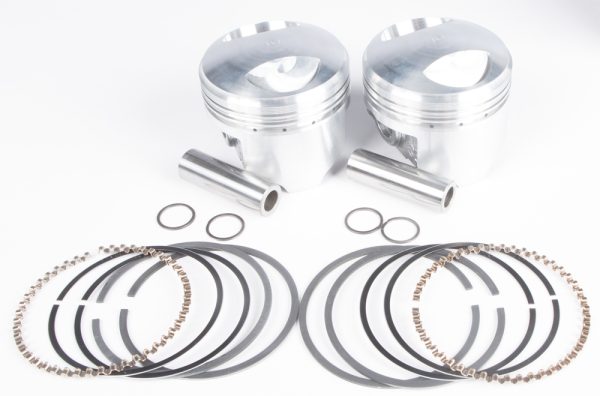 , KB Pistons 800745064455 Cast Pistons Shovel 80ci 8.3:1 .010 for Harley Davidson FLH Electra Glide, FXE Super Glide, FXWG Wide Glide &#8211; Hypereutectic Alloy Pistons with High Silicon Content &#8211; Ideal for Air-Cooled Engines &#8211; Stock or Mild Compression Ratios &#8211; Pump Fuel Compatible, Knobtown Cycle