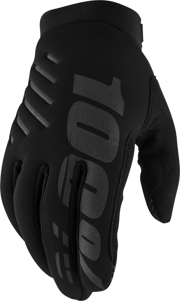 Brisker Gloves, Brisker Gloves Black Md &#8211; Lightweight Insulated Cycling Gloves for Cold Weather &#8211; Adjustable TPR Wrist Closure, Moisture-Wicking Microfiber Interior, Reflective Graphics &#8211; Perfect for Trail Exploring and Maintenance Days, Knobtown Cycle