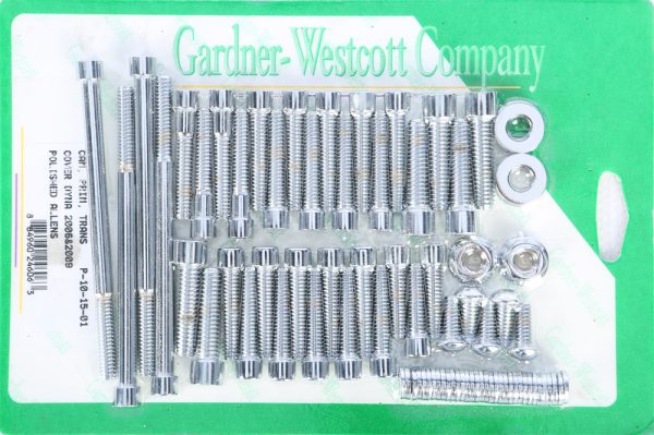 Big Twin Cam, GARDNERWESTCOTT Big Twin Cam And Primary 06-17 TC Dyna Models Bolt Set &#8211; Polished Chrome Plated &#8211; Made in USA &#8211; Fits Various Harley Davidson Dyna Models &#8211; Cam and Primary Bolt Sets, Knobtown Cycle