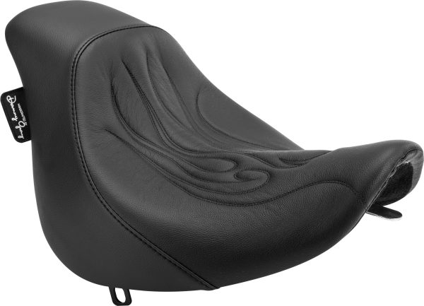 Buttcrack, Danny Gray Buttcrack Solo Flame Fxstd 00-07 Seat for Harley Davidson Softail Deuce &#8211; IST Seating Technology &#8211; Made in USA, Knobtown Cycle