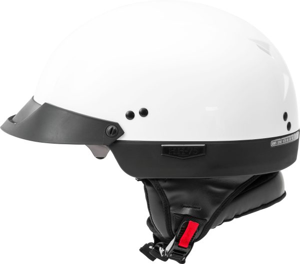Hh 75 Half Helmet White Xs, GMAX HH-75 Half Helmet White XS | DOT Approved Quick Release Buckle COOLMAX Interior Removable Neck Curtain Dual-Density EPS Technology Intercom Compatible | Helmet &#8211; Half Helmets, Knobtown Cycle