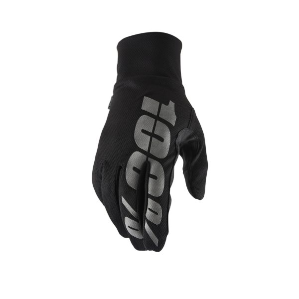 Hydromatic, Hydromatic Gloves Black Sm | Waterproof Breathable Gloves with PU Palm | Silicone Printed Graphics | Reflective Details | Conductive Finger Tip | Ideal for Damp Conditions | 841269186384, Knobtown Cycle