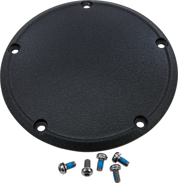 5 Hole Derby Cover, 5 Hole Derby Cover Wrinkle Black Big Twin 1999-2016 | HARDDRIVE 191361147678 | Die Cast Aluminum | Mounting Hardware Included | Ideal Replacement Cover, Knobtown Cycle