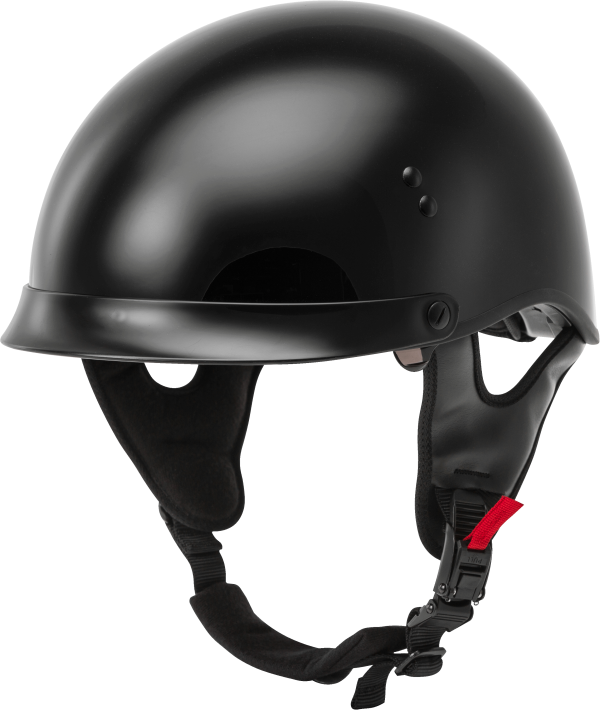 Hh 65 Half Helmet Full Dressed Black Lg, GMAX HH-65 Half Helmet Full Dressed Black LG | DOT Approved Helmet with COOLMAX Interior, Dual Density EPS, Intercom Compatible | Removable Sun Shields &#038; Neck Curtain | Motorcycle Half Helmet, Knobtown Cycle