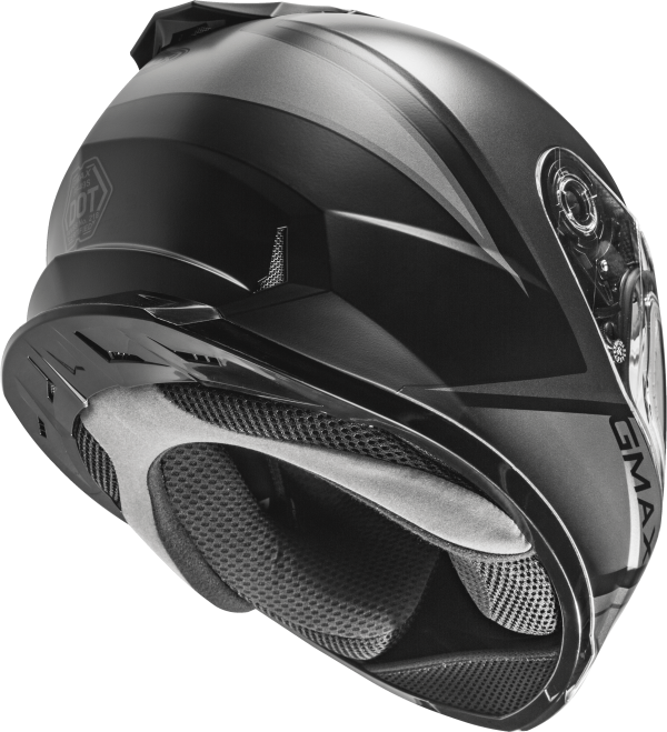 Helmet, GMAX FF-49S Full Face Hail Snow Helmet Matte Black/Grey LG &#8211; DOT Approved with COOLMAX Interior and UV400 Protection &#8211; Intercom Compatible &#8211; Electric Shield Option &#8211; Helmet Full Face, Knobtown Cycle