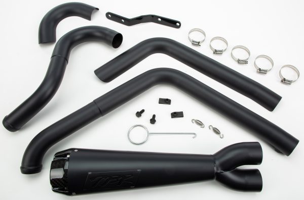 Comp S, TBR Comp S 2in1 Exhaust Dyna Black W/Cf End Cap | Fits Harley Davidson FXDWG, FXDX, FXD, FXDL, FXDS-Conv | Dyno Tuned Performance | Carbon Fiber End Cap | Mandrel Bent Stainless Steel | Handcrafted | SEO-Optimized Title, Knobtown Cycle