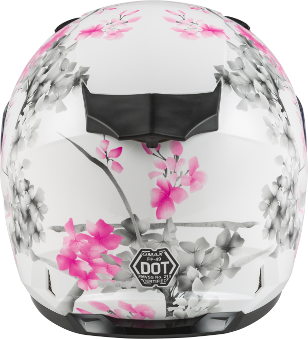 Helmet, GMAX FF-49S Full Face Blossom Snow Helmet White/Pink/Grey XL &#8211; DOT Approved, COOLMAX Interior, UV400 Protection &#8211; Lightweight Poly Alloy Shell &#8211; Intercom Compatible &#8211; $134.95, Knobtown Cycle