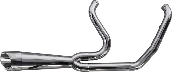 Comp S, Comp S 2in1 Exhaust Softail M8 Polished W/Turnout | TBR 1099.98 | Fits 2018-2019 Harley Davidson Softail Models | Dyno Tuned Performance | Stainless Steel | O2 Sensor Compatible | Weight Savings | Not Legal in California, Knobtown Cycle