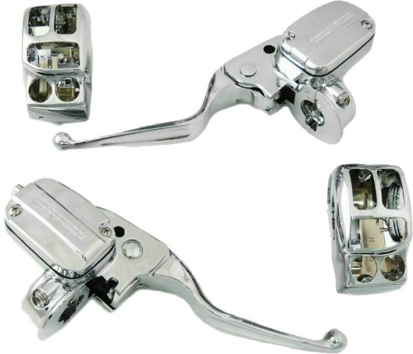 Handlebar Control Kit, Handlebar Control Kit Chr Hyd Clutch `17 Up Flh for Harley Davidson FLHR Road King, FLHX Street Glide, FLHT Electra Glide. Contoured radial styling, OEM switches, hydraulic clutch. Perfect fit for 2017-2020 models. Shop now!, Knobtown Cycle