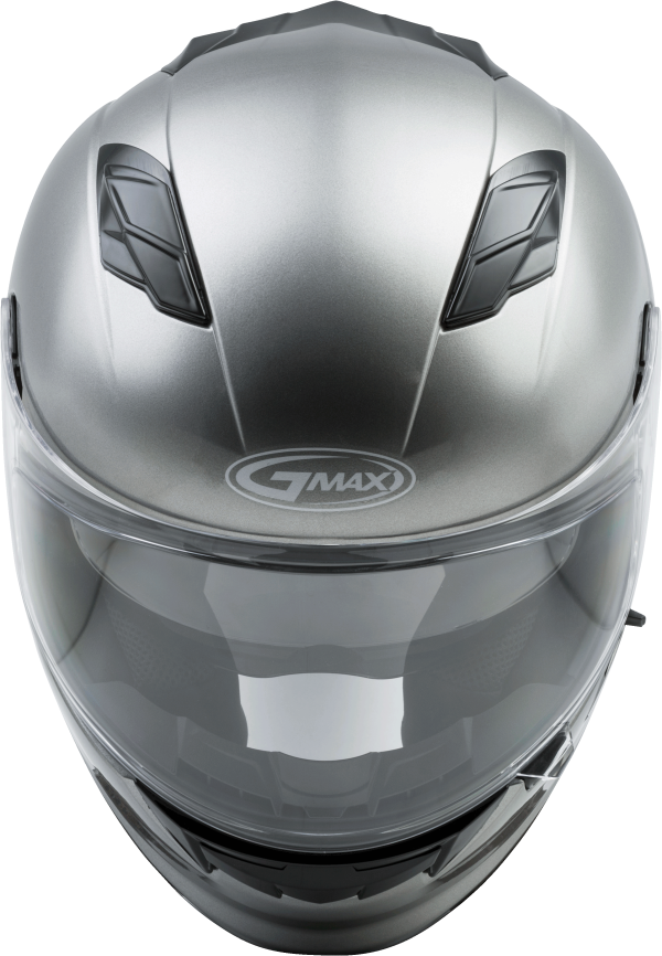 Helmet, GMAX FF-98 Full Face Helmet Titanium 3x | ECE/DOT Approved, LED Rear Light, Quick Release Shield | Lightweight Poly Alloy Shell | SpaSoft Interior | UV400 Shield | Breath Deflector | Intercom Compatible | Helmet &#8211; Full Face, Knobtown Cycle