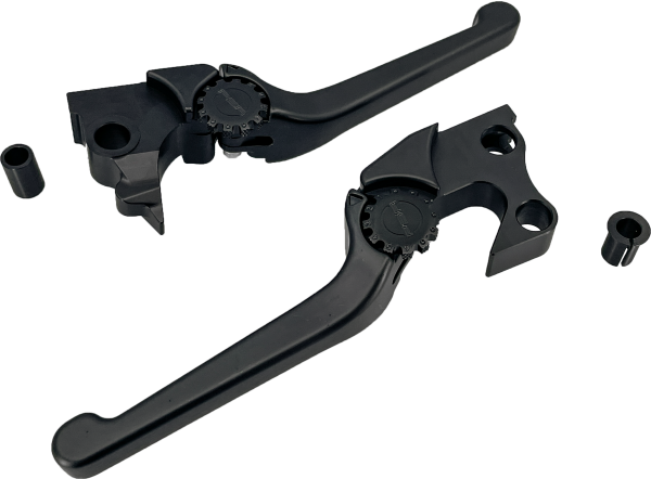 Anthem, Anthem Lever Set Black 14 20 XL for Harley Davidson XR1200, XL1200T, XL1200V, XL1200X, XL883N &#8211; Adjustable Levers for Indian Models &#8211; CNC Machined Aluminum &#8211; Chrome and Black &#8211; Patent Pending Design &#8211; Sold in Pairs &#8211; Lever Sets, Knobtown Cycle