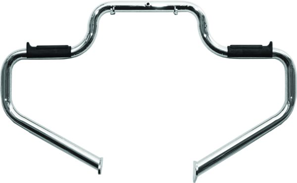 Engine Guards, LINDBY Engine Guard HD Multibar Bar FX Softail/Springer 00 Up &#8211; Triple Chrome Plated 1 1/4&#8243; Engine Guard with Rubber Footrests &#8211; Easy to Install &#8211; Fits Harley Davidson FXCW, FXS, FXSB, FXST, FXSTB, FXSTC, FXSTD, FXSTS Models &#8211; Engine Guards for Harley Davidson, Knobtown Cycle