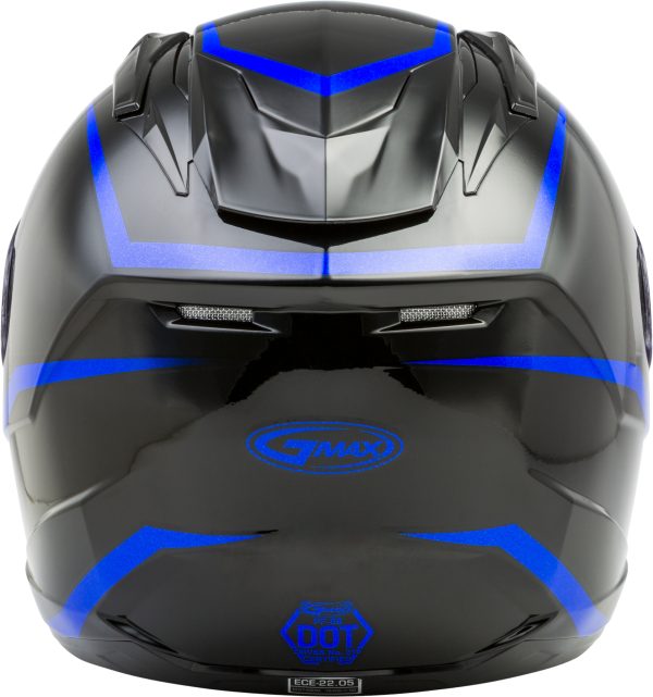 Helmet, GMAX FF-88 Full Face Precept Helmet Black/Blue Sm | ECE/DOT Approved, SpaSoft™ Interior, Lightweight Shell | UV400 Protection, Intercom Compatible | GMAX 191361068751, Knobtown Cycle