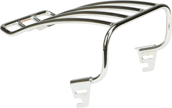 Solo Luggage Racks, Solo Luggage Rack Chrome for Harley Davidson FLSTC FLSTF FXST &#8211; Contour Fit Fender Mount &#8211; Protect Paint &#8211; Great for Solo Riders &#8211; 191361126697, Knobtown Cycle