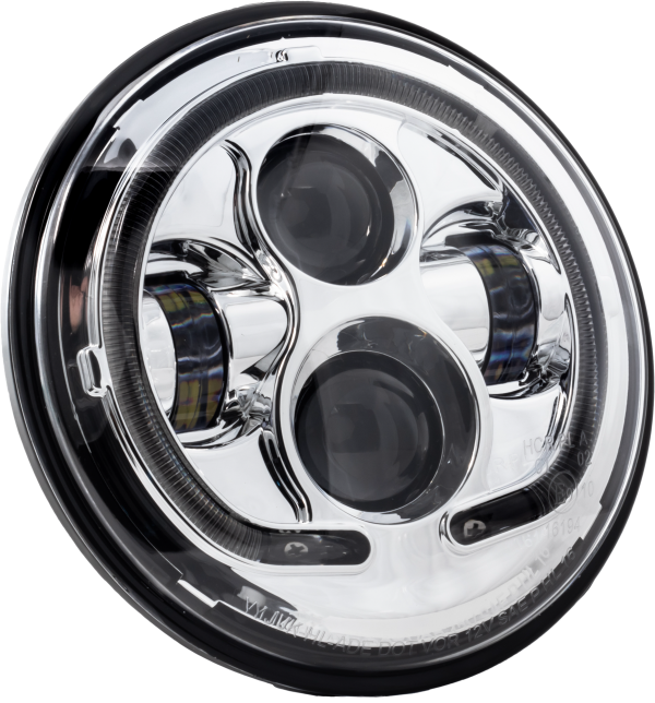 7 inch, 7&#8243; LED Headlight Chrome Halo with Mount Adapter by Letric Lighting Co &#8211; 810088721281 &#8211; $178.95 $154.22 &#8211; Perfect for Headlights &#8211; Buy Now!, Knobtown Cycle