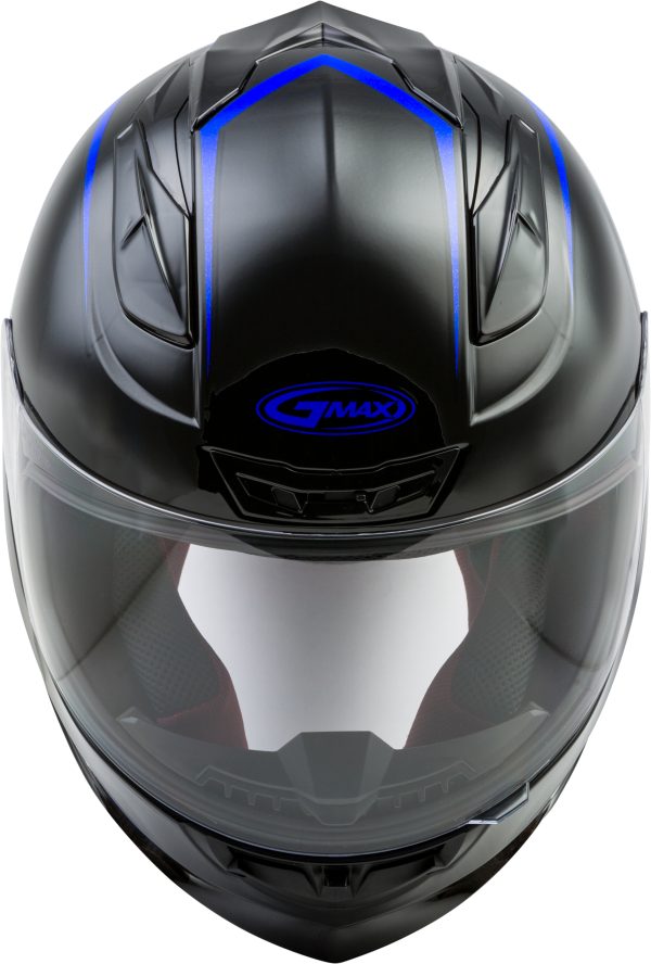 Helmet, GMAX FF-88 Full Face Precept Helmet Black/Blue XS | ECE/DOT Approved, Lightweight Shell, SpaSoft™ Interior, UV400 Protection | Intercom Compatible | Helmet &#8211; Full Face, Knobtown Cycle